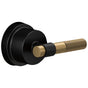 Brizo - Litze Sensori Thermostatic Valve Trim Handle Kit - T-Lever - Matte Black With Luxe Gold
