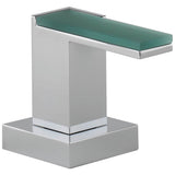 Brizo - Siderna Roman Tub Faucet Green Glass Lever Handle Kit - Chrome