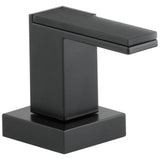 Brizo - Siderna Roman Tub Faucet Solar Gray Glass Lever Handle Kit - Matte Black