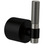 Brizo - Litze Single-Handle Freestanding Tub Filler Handle Kit - T-Lever - Matte Black With Luxe Steel