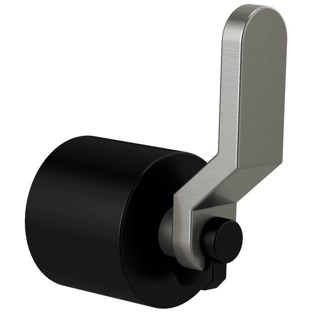 Brizo - Litze Single-Handle Freestanding Tub Filler Handle Kit - Industrial Lever - Matte Black With Luxe Steel