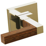 Brizo - Frank Lloyd Wright Two-Handle Wall Mount Tub Filler Lever Handle Kit - Polished Nickel Wood
