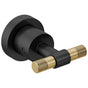 Brizo - Litze Two-Handle Wall Mount Tub Filler Handle Kit - T-Lever - Matte Black With Luxe Gold