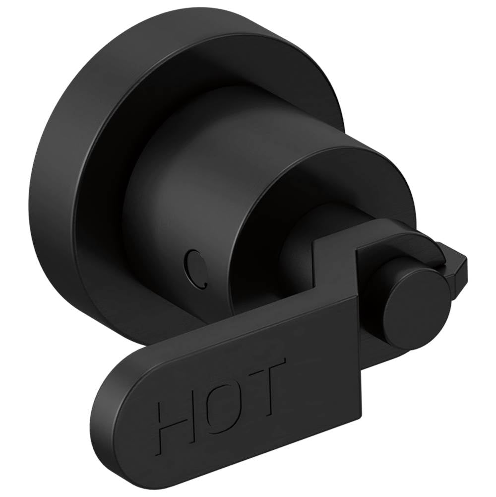 Brizo - Litze Two-Handle Wall Mount Tub Filler Handle Kit - Industrial Lever - Matte Black