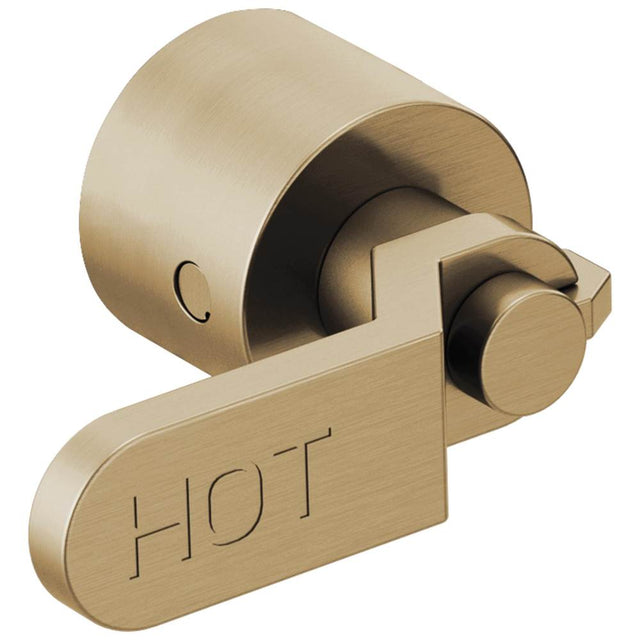 Brizo - Litze Two-Handle Wall Mount Tub Filler Industrial Lever Handle Kit - Luxe Gold