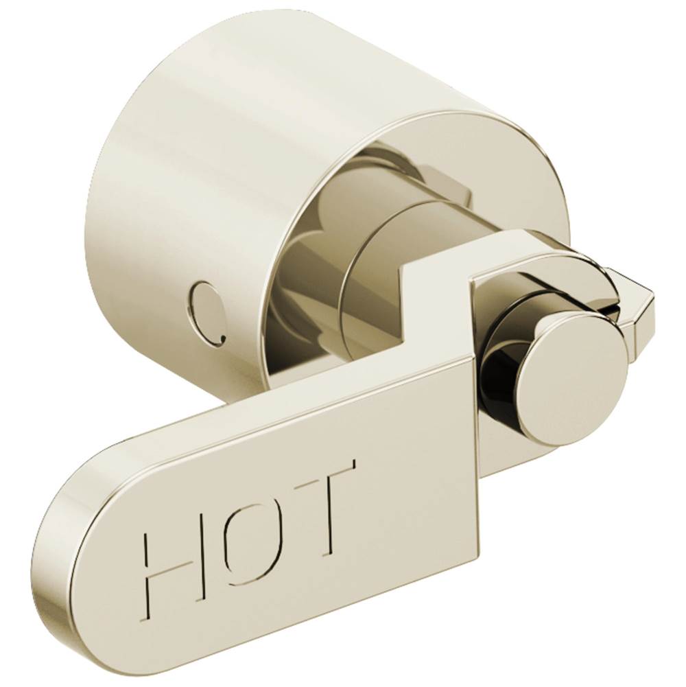 Brizo - Litze Two-Handle Wall Mount Tub Filler Industrial Lever Handle Kit - Polished Nickel