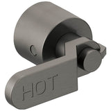 Brizo - Litze Two-Handle Wall Mount Tub Filler Industrial Lever Handle Kit - Luxe Steel
