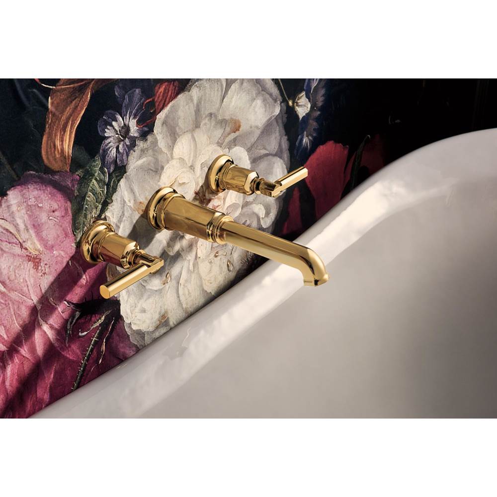 Invari Two-Handle Wall Mount Tub Filler Lever Handle Kit