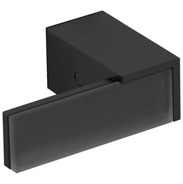 Brizo - Siderna Two-Handle Wall Mount Tub Filler Solar Gray Glass Lever Handle Kit - Matte Black