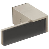 Brizo - Siderna Two-Handle Wall Mount Tub Filler Solar Gray Glass Lever Handle Kit - Brushed Nickel