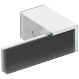 Brizo - Siderna Two-Handle Wall Mount Tub Filler Solar Gray Glass Lever Handle Kit - Chrome