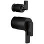 Brizo - Kintsu TempAssure Thermostatic Integrated Diverter Trim Lever Handles - Matte Black