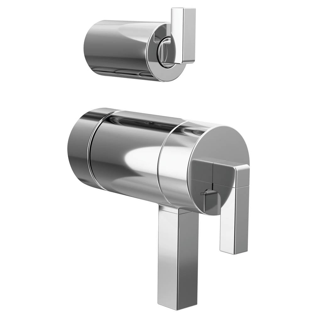Brizo - Frank Lloyd Wright TempAssure Thermostatic Valve with Integrated Diverter Trim Lever Handle Kit - Chrome
