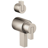 Brizo - Litze TempAssure Thermostatic Valve With Integrated Diverter Lever Handle Kit - Luxe Nickel