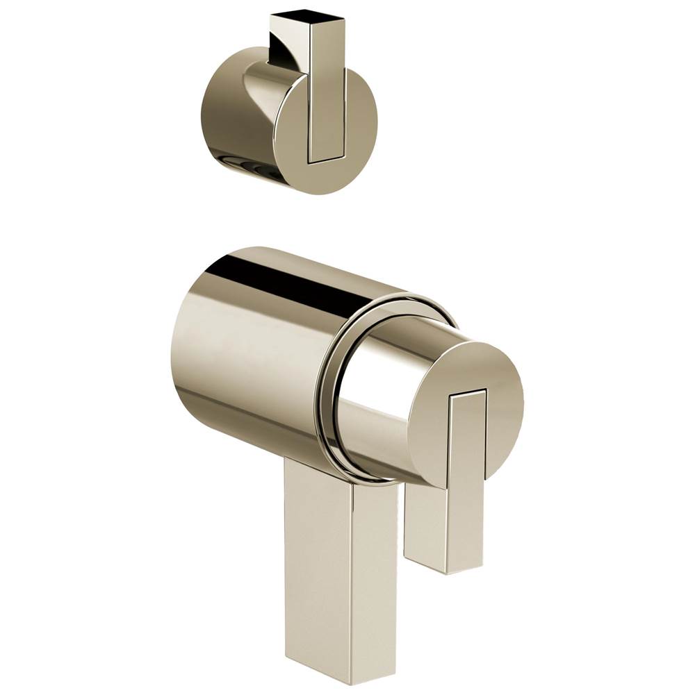 Brizo - Litze TempAssure Thermostatic Valve With Integrated Diverter Lever Handle Kit - Polished Nickel
