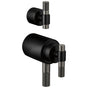 Brizo - Litze Tempassure Thermostatic Valve With Diverter Trim Handle Kit - T-Lever - Matte Black With Luxe Steel
