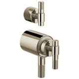 Brizo - Litze TempAssure Thermostatic Valve With Integrated Diverter T-Lever Handle Kit - Polished Nickel