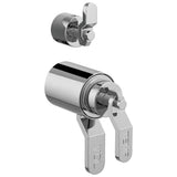 Brizo - Litze TempAssure Thermostatic Valve With Integrated Diverter Industrial Lever Handle Kit - Chrome