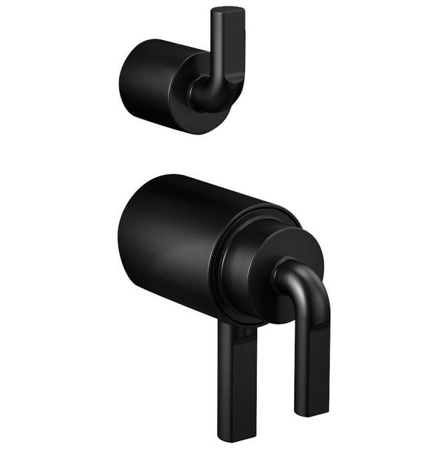 Brizo - Litze Tempassure Thermostatic Valve With Diverter Trim Handle Kit - Notch Lever - Matte Black