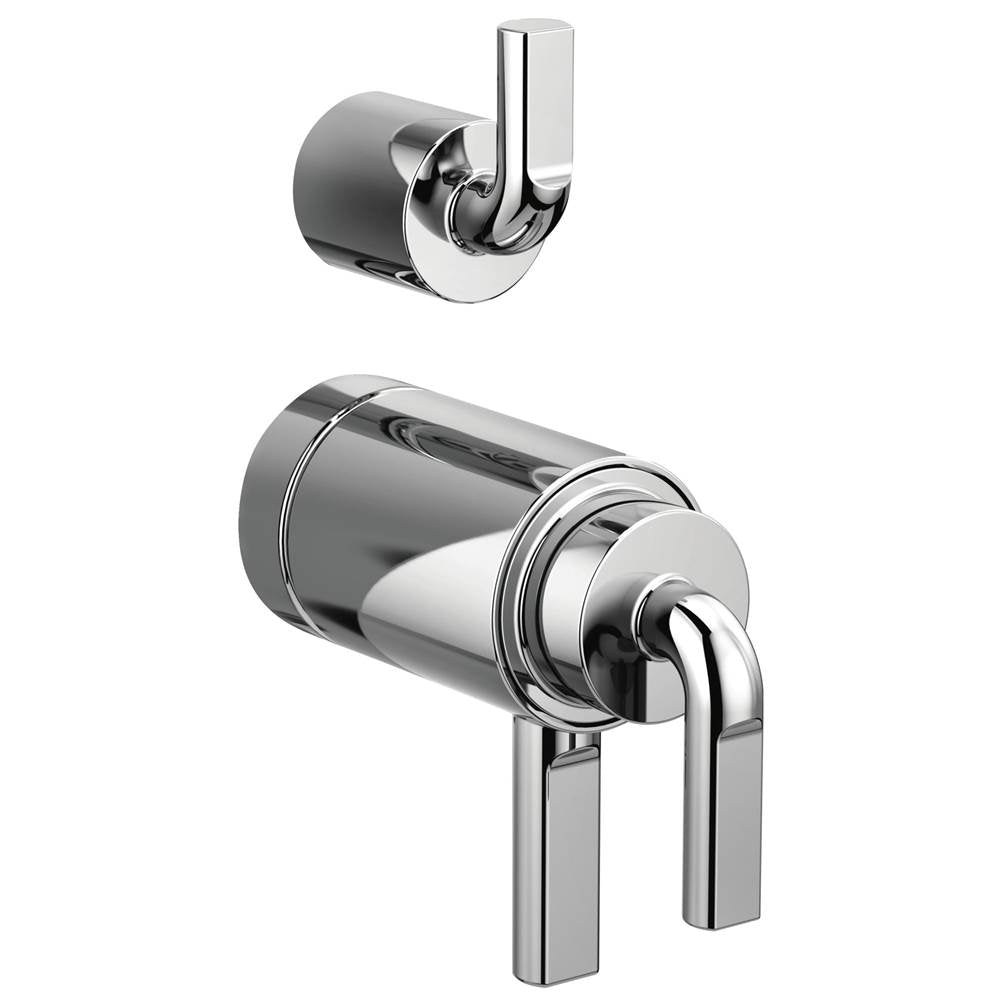 Brizo - Litze TempAssure Thermostatic Valve with Integrated Diverter Notch Lever Handle Kit - Chrome