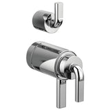 Brizo - Litze TempAssure Thermostatic Valve with Integrated Diverter Notch Lever Handle Kit - Chrome