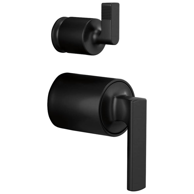 Brizo - Kintsu Pressure Balance Integrated Diverter Trim Lever Handles - Matte Black