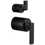 Brizo - Kintsu Pressure Balance Integrated Diverter Trim Lever Handles - Matte Black