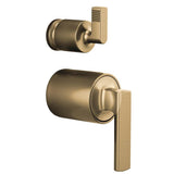 Brizo - Kintsu Pressure Balance Valve with Integrated Diverter Trim Lever Handle Kit - Luxe Gold
