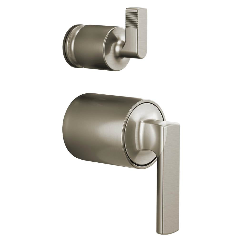 Brizo - Kintsu Pressure Balance Valve with Integrated Diverter Trim Lever Handle Kit - Luxe Nickel