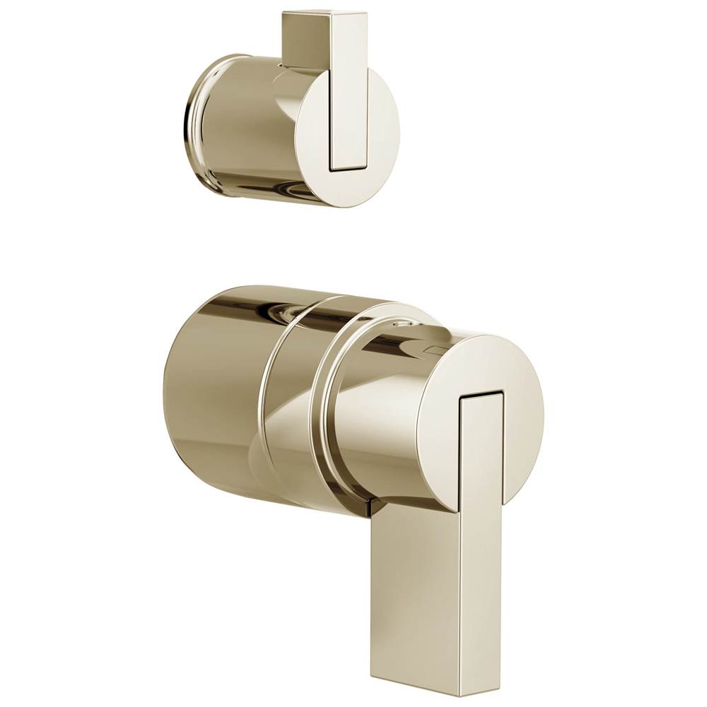 Brizo - Litze Pressure Balance Valve with Integrated Diverter Trim Lever Handle Kit - Polished Nickel