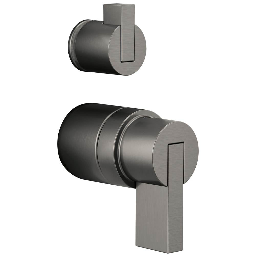 Brizo - Litze Pressure Balance Valve with Integrated Diverter Trim Lever Handle Kit - Luxe Steel