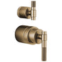 Brizo - Litze Pressure Balance Valve with Integrated Diverter Trim T-Lever Handle Kit - Luxe Gold