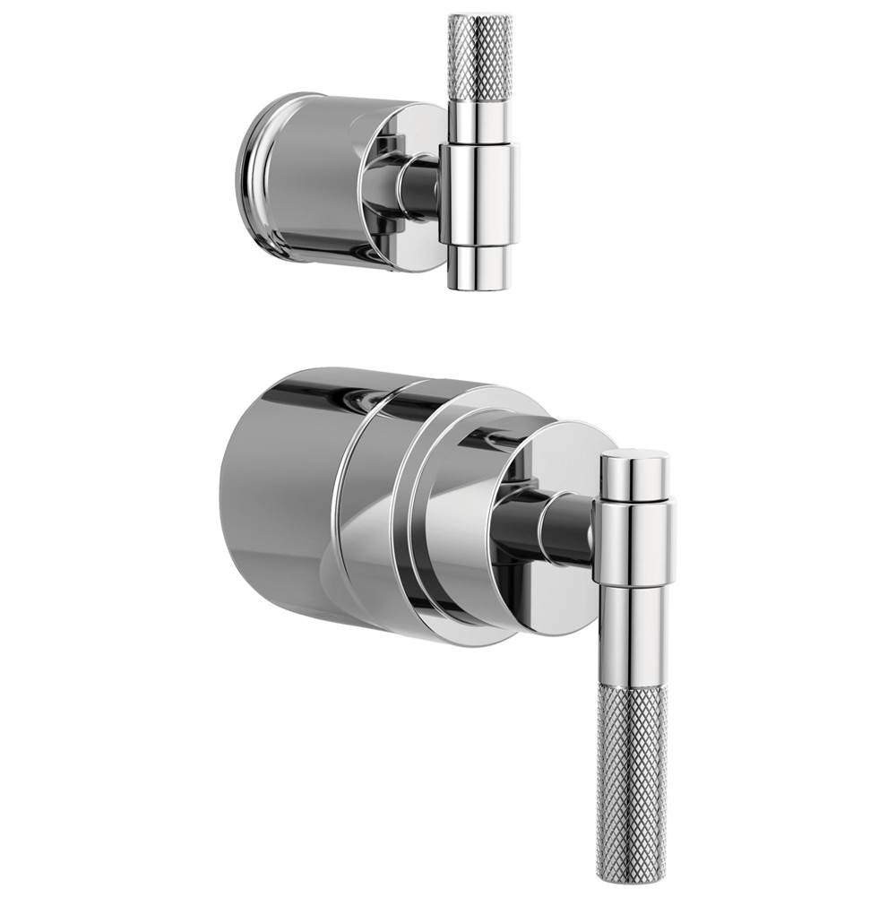 Brizo - Litze Pressure Balance Valve with Integrated Diverter Trim T-Lever Handle Kit - Chrome