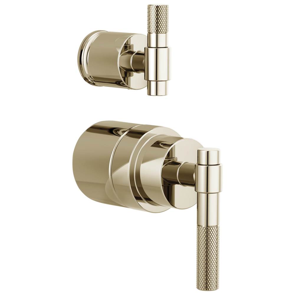 Brizo - Litze Pressure Balance Valve with Integrated Diverter Trim T-Lever Handle Kit - Polished Nickel