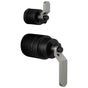 Brizo - Litze Pressure Balance Valve Trim Handle Kit - Industrial Lever - Matte Black With Luxe Steel