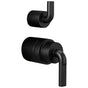 Brizo - Litze Pressure Balance Valve With Diverter Trim Handle Kit - Notch Lever - Matte Black