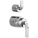 Brizo - Litze Pressure Balance Valve with Integrated Diverter Trim Notch Lever Handle Kit - Chrome