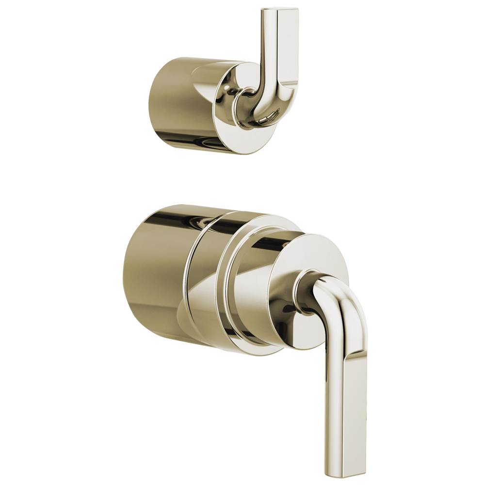 Brizo - Litze Pressure Balance Valve with Integrated Diverter Trim Notch Lever Handle Kit - Polished Nickel