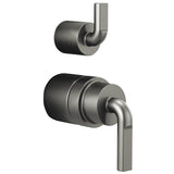 Brizo - Litze Pressure Balance Valve with Integrated Diverter Trim Notch Lever Handle Kit - Luxe Steel