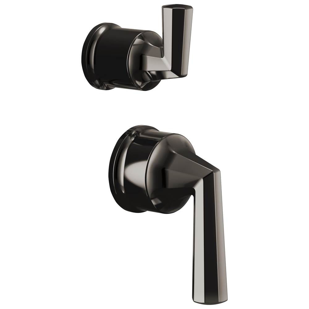 Brizo - BeauclereE Pressure Balance Valve with Integrated Diverter Trim Lever Handle Kit - Brilliance Black Onyx