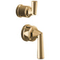 Brizo - BeauclereE Pressure Balance Valve with Integrated Diverter Trim Lever Handle Kit - Polished Gold