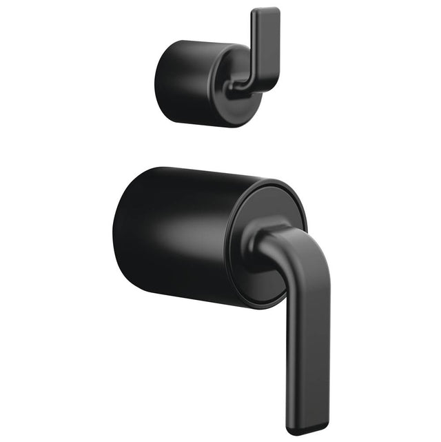 Brizo - AllariaE Pressure Balance Valve with Integrated Diverter Trim Twist Lever Handle Kit - Matte Black