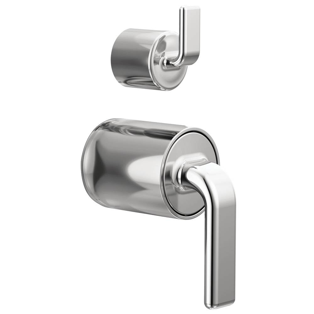 Brizo - AllariaE Pressure Balance Valve with Integrated Diverter Trim Twist Lever Handle Kit - Chrome