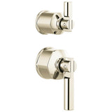 Brizo - Invari Pressure Balance Valve with Integrated Diverter Trim Lever Handle Kit - Polished Nickel