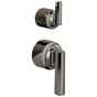 Brizo - LevoirE Pressure Balance Valve with Integrated Diverter Trim Lever Handle Kit - Brilliance Black Onyx