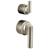 Brizo - LevoirE Pressure Balance Valve with Integrated Diverter Trim Lever Handle Kit - Luxe Nickel
