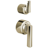 Brizo - LevoirE Pressure Balance Valve with Integrated Diverter Trim Lever Handle Kit - Polished Nickel