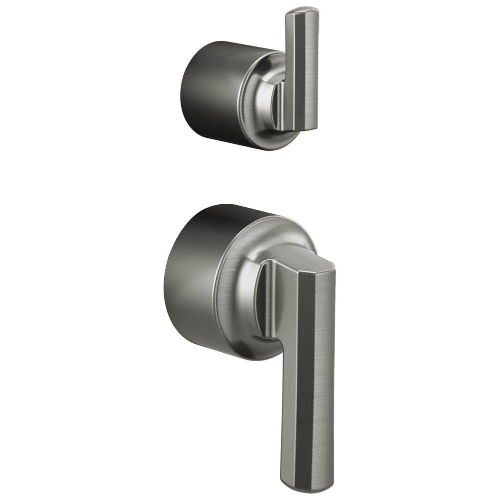 Brizo - LevoirE Pressure Balance Valve with Integrated Diverter Trim Lever Handle Kit - Luxe Steel