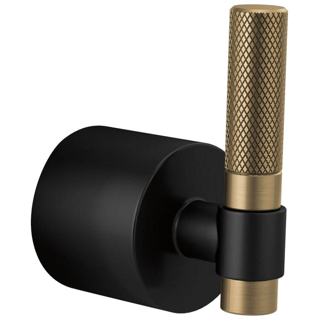 Brizo - Litze 3 And 6 Setting Diverter Trim Handle Kit - T-Lever - Matte Black With Luxe Gold