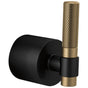 Brizo - Litze 3 And 6 Setting Diverter Trim Handle Kit - T-Lever - Matte Black With Luxe Gold